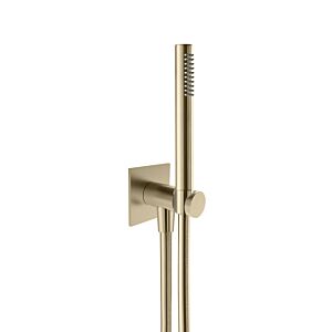 Herzbach Design iX PVD tub set 21.914500.2.41 Brass Steel, integrated shower 2000 elbow, shower hose match2 .600mm
