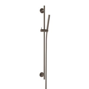 Herzbach Design iX PVD Dusch-Wandstange 21.922700.1.40 Black Steel, 900mm, mit Stabhandbrause