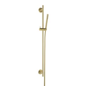 Herzbach Design iX PVD Dusch-Wandstange 21.922700.1.41 Brass Steel, 900mm, mit Stabhandbrause