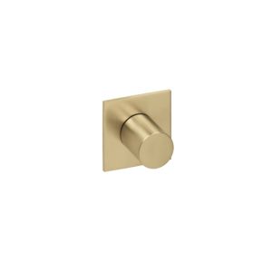 Herzbach Logic XL Fertigmontageset 21.958750.2.41 Brass Steel, für Absperr- und Umstell-Modul, 70x70mm
