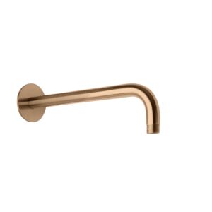 Herzbach Design iX PVD wall bracket 21.960350. 2000 .39 Copper Steel, for rain shower, 350mm, with rosette d = 70mm