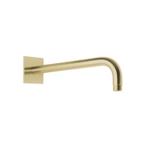 Herzbach Design iX PVD support mural 21.960350.2.41 Laiton Acier, pour douche pluie, 350mm, avec rosace 70x70mm