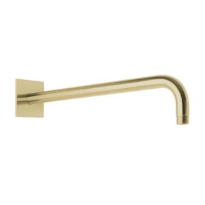 Herzbach Design iX PVD Wandarm 21.960450.2.41 Brass Steel, für Regenbrause, 450mm, mit Rosette 70x70mm