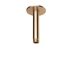 Herzbach Design iX PVD Deckenarm 21.964810.1.39 Copper Steel, für Regenbrause, 100mm, mit Rosette d= 70mm