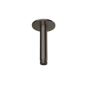 Herzbach Design iX PVD Deckenarm 21.964810.1.40 Black Steel, für Regenbrause, 100mm, mit Rosette d= 70mm