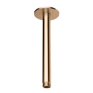 Herzbach Design iX PVD Deckenarm 21.964820.1.39 Copper Steel, für Regenbrause, 200mm, mit Rosette d= 70mm