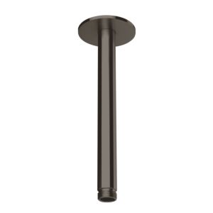 Herzbach Design iX PVD Deckenarm 21.964820.1.40 Black Steel, für Regenbrause, 200mm, mit Rosette d= 70mm