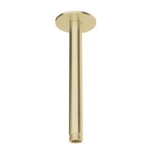 Herzbach Design iX PVD Deckenarm 21.964820.1.41 Brass Steel, für Regenbrause, 200mm, mit Rosette d= 70mm