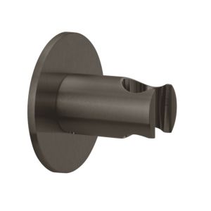 Herzbach Design iX PVD wall bracket 21.994100. 2000 .40 Black Steel, rosette d = 70mm