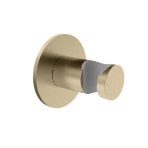 Herzbach Design iX PVD wall bracket 21.994100. 2000 .41 Brass Steel, rosette d = 70mm