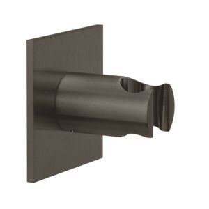 Herzbach Design iX PVD wall bracket 21.994100.2.40 Black Steel, rosette 70x70mm