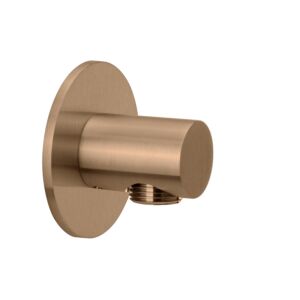 Herzbach Design iX PVD shower connection elbow 21.995100. 2000 .39 Copper Steel, rosette d = 70mm