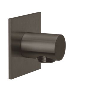 Herzbach Design iX PVD Brauseanschlussbogen 21.995100.2.40 Black Steel, Rosette 70x70mm