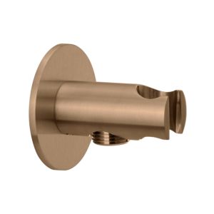 Herzbach Design iX PVD shower connection elbow 21.995200. 2000 .39 Copper Steel, rosette d = 70mm, with cone holder