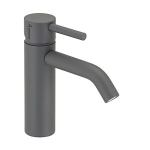 Herzbach Deep Gray basin mixer 23.203200.1.06 M-Size, without waste set, 130 mm, matt gray