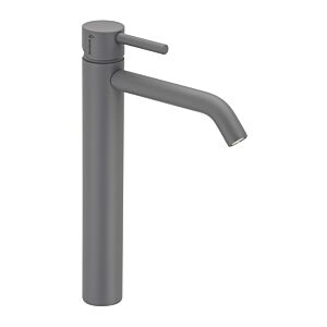 Herzbach Deep Grey mitigeur lavabo 23.203200.3.06 Taille L, avec tige surélevée, sans garniture de vidange , gris mat