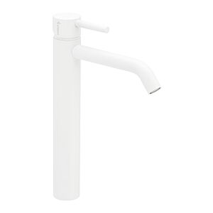 Herzbach Deep White basin mixer 23.203200.3.07 L-Size, with raised shaft, without drain fitting, matt white