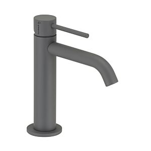 Herzbach Deep Gray basin mixer 23.203210.1.06 slim S-Size, without drain fitting, matt gray
