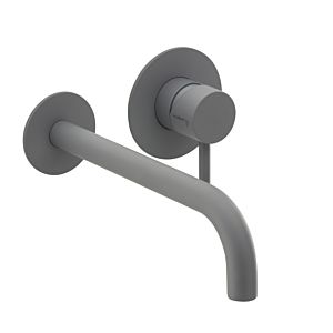 Kit de montage final Herzbach Deep Grey 23.203757.1.06 240 mm, encastré mitigeur lavabo , gris mat