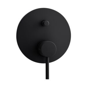 Herzbach Deep Black Herzbach match0 23.220035. 2000 .12 noir mat, pour remplissage de bain et mitigeur douche