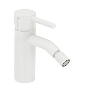 Herzbach Deep White Bidetarmatur 23.233600.1.07 ohne Ablaufgarnitur, weiß matt