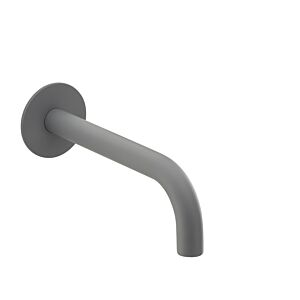 Bec mural Herzbach Deep Grey 23.451400.1.06 210 mm, avec rosace murale d= 65mm, gris mat