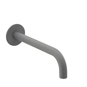 Bec mural Herzbach Deep Grey 23.451400.2.06 240 mm, avec rosace murale d= 65mm, gris mat