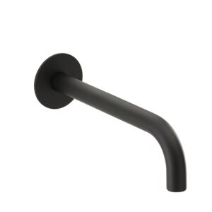 Herzbach Deep Black spout 23.451400.2.12 black matt, 2000 / 2 &quot;, 250 mm