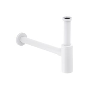 Siphon design Herzbach Deep White 23.485800.1.07 1 1/4&quot;, blanc mat