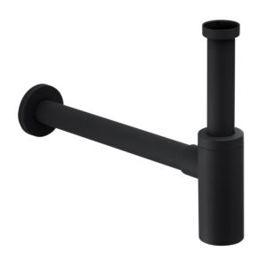 Herzbach Deep Black Design-Geruchsverschluss 23.485800.1.12 schwarz matt, 1 1/4"