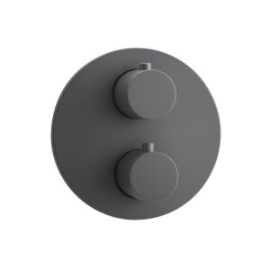 Herzbach Deep Gray final assembly set 23.503055.1.06 for 3 consumers, concealed thermostat, gray matt