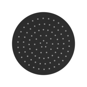 Herzbach Deep Black Kopfbrause 23.600250.1.12 250 mm, schwarz matt, zur Wandmontage