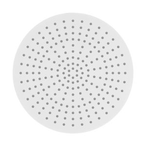 Douche de tête Herzbach Deep White 23.600300.1.07 300 mm, pour plafond ou bras mural, blanc mat