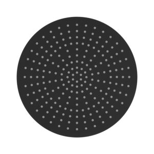 Herzbach Deep Black Kopfbrause 23.600300.1.12 300 mm, schwarz matt, zur Wandmontage