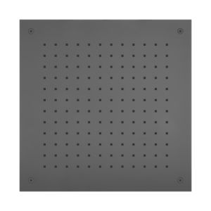 Douche de pluie Herzbach Deep Grey 23.638000.2.06 380 mm, pour montage au plafond, gris mat
