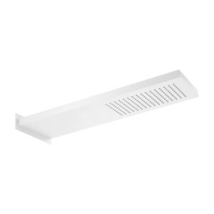 Herzbach Deep White Kopfbrause 23.661700.1.07 537 x 165 mm, zur Wandmontage, weiß matt