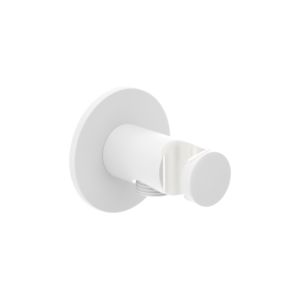 Coude de raccordement de douche Herzbach Deep White 23.685200.1.07 avec support de cône rigide, blanc mat
