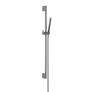Herzbach Deep Gray wall bar set 23.690276.1.06 900mm, with hand shower brass, gray matt