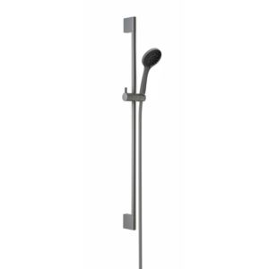 Herzbach Deep Gray wall bar set 23.690310.1.06 900mm, with hand shower, gray matt