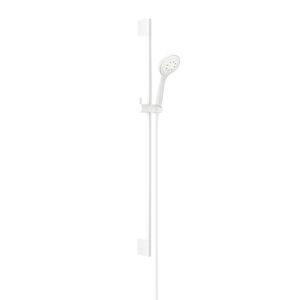 Herzbach Deep White wall bar set 23.690310.1.07 900mm, with hand shower, matt white