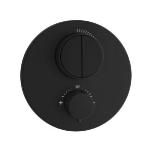 Herzbach Living Push thermostat 23803050112 Deep Black , 2 Verbraucher , noir mat