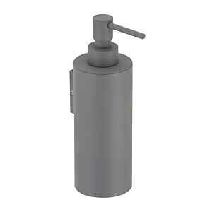 Herzbach Distributeur de savon Deep Grey 23.811000.1.06 pour 200 ml, montage mural, gris mat