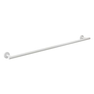 Herzbach Deep White porte-serviettes de bain 23.816500.1.07 longueur 800 mm, montage mural, fixation invisible, blanc mat