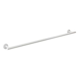 Herzbach Deep White bath towel holder 23.816500.1.07 length 800 mm, wall mounting, concealed fastening, matt white