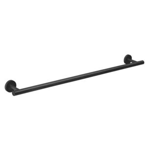 Herzbach Deep Black Badetuchhalter 23.816500. 2000 .12 800 mm, noir mat, fixation murale