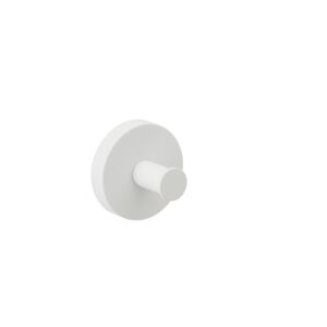 Crochet porte-serviettes Herzbach Deep White 23.819000.1.07 32 mm, montage mural, fixation dissimulée, blanc mat