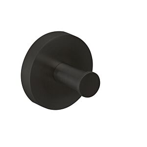 Herzbach Deep Black Handtuchhaken 23.819000.1.12 Ø 32 mm, Wandmontage, schwarz matt