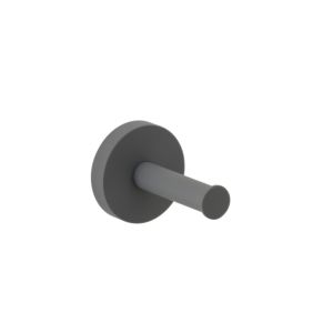 Herzbach Deep Gray towel hook 23.819500.1.06 62 mm, wall mounting, concealed fastening, matt gray