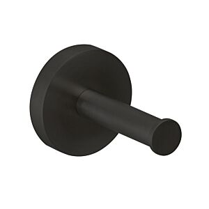Herzbach Deep Black Handtuchhaken 23.819500.1.12 62 mm, schwarz matt, Wandmontage