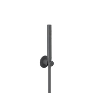 Set de bain Herzbach Deep Grey 23.914000.1.06 avec support conique, gris mat